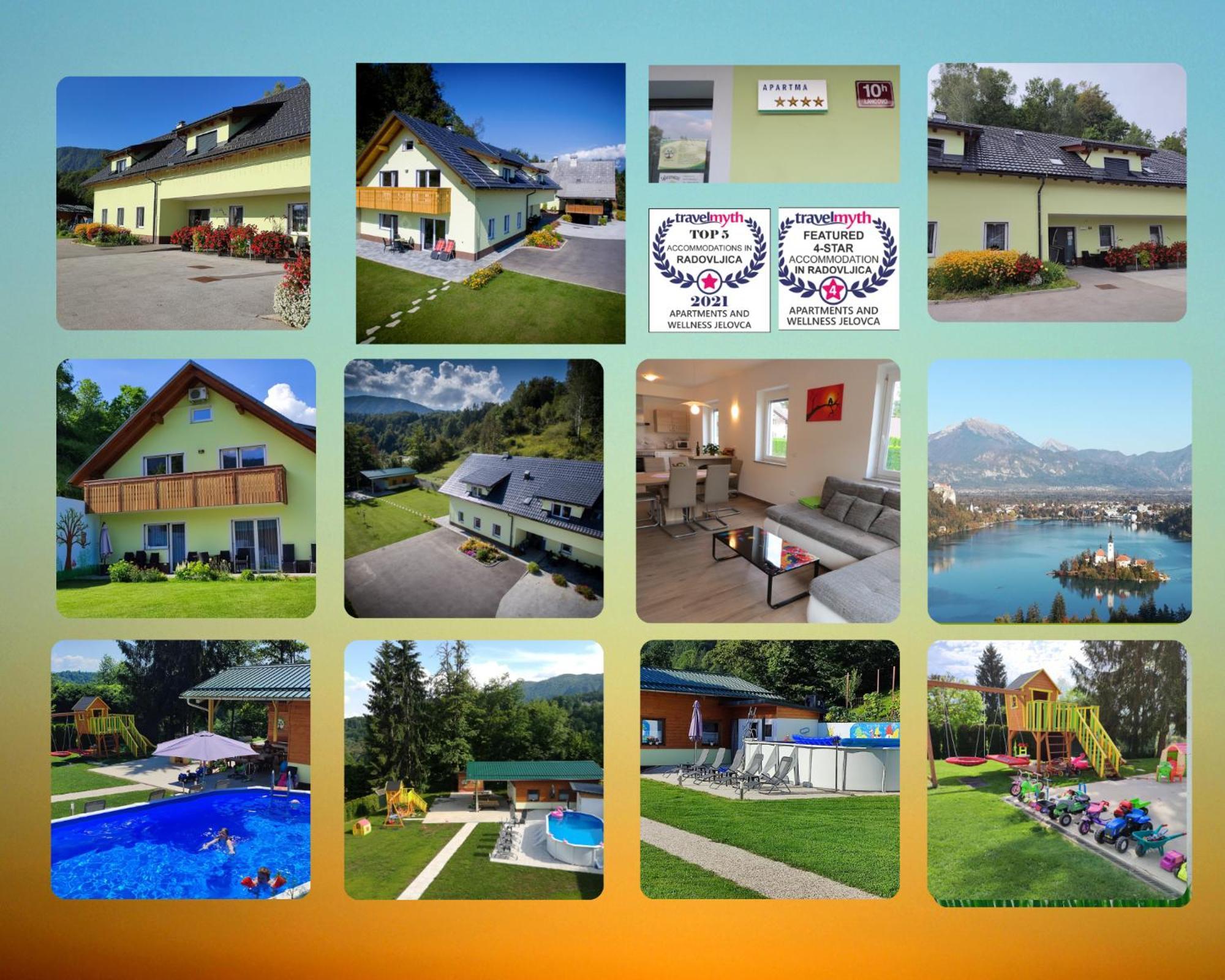 Apartments And Wellness Jelovca Radovljica Eksteriør bilde